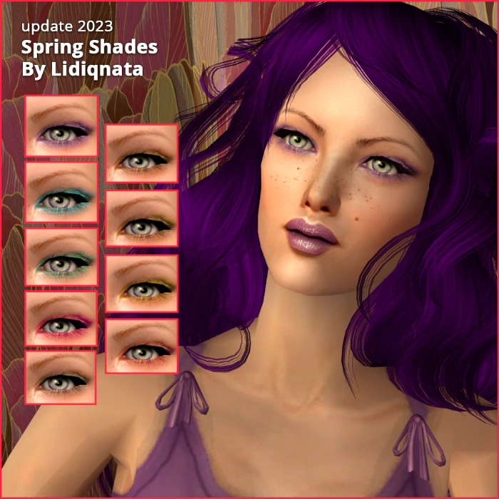 spring shades by lidiqnata for sims 2